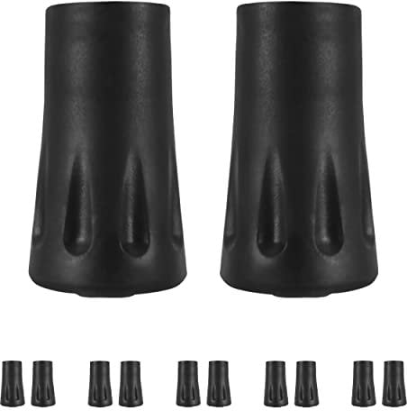 MSPORTS Nordic Walking - Trekking Pads - 12 Stück / 6 Paar - für alle gängigen Modelle - Rund - Pads für Nordic Walking Stöcke (12 Stück / 6 Paar)