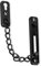 Cerradura de cadena de la puerta de acero inoxidable, cerrojo de seguridad antirrobo con 4 tornillos, guardián seguro para el dormitorio de la casa(Negro)
