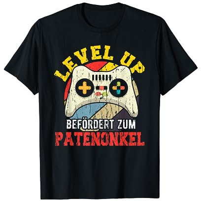 Patenonkel Taufpaten Fragen - Onkel Level Up Patenonkel T-Shirt