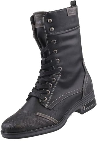 Mustang Femme 1293-510 Botte mi-Mollet, Noir, 38 EU
