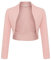 DANAEST Boléro à manches longues pour femme - Cardigan court en tricot (700), vieux rose, XXL/court