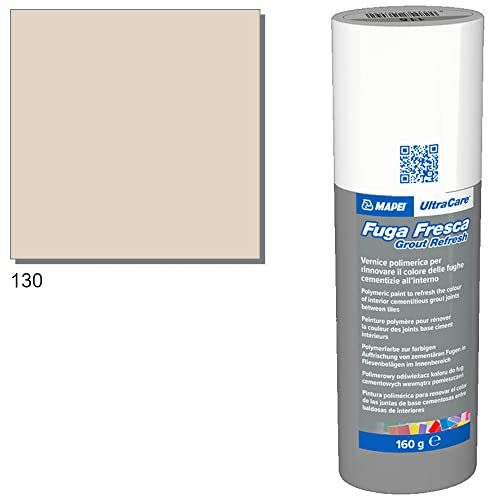 MAPEI Ultracare FUGA FRESCA 130 JASMINE Polymerlack zur Renovierung der Farbe der Betonfugen, Grout Refresh Flasche 160 g.