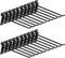 Keadic 20x20.3 cm Slatwall-Haken-Set, robuste Lamellen-Wandregalhalterungen, Haken zum Aufhängen, Stecktafel, Gitterwand, Panelhaken für Garage, Einzelhandel, Display und Organisation (schwarz)