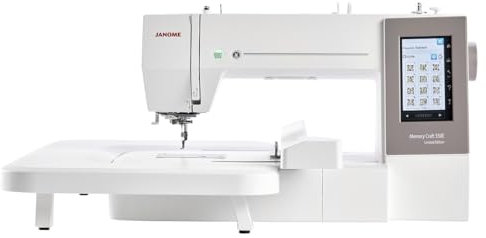 Janome MC 550E LIMITED EDITION Stickmaschine mit 4 Stickrahmen, 360 x 200 mm Stickfläche inklusive Artistic Digitizer Junior Software