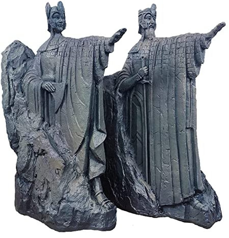 Presse-Livres Seigneur des Anneaux, 25cm Statues de Serre-Livres en RéSine de DéCoration de Livre, DéCoratif Fait à La Main Serre-Livres, Porte-Livres pour La DéCoration de Maison/Bureau-Grey||25CM