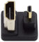 CY Câble 4K 360 degrés vers le bas en forme de U coudé vers le bas Micro HDMI 1.4 mâle vers HDMI femelle