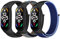 Bcuckood Nylon Armband kompatibel mit Xiaomi Mi Band 7/6/5/4/3 /Amazfit Band 5, verstellbares atmungsaktives Sport Nylon Schlaufen Ersatzarmband für Xiaomi Mi Band 7 6 5 NFC für Männer und Frauen