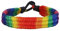 TOPWANS 3 Stück LGBT Regenbogen Gay Pride Armband, Halskette und Schlüsselanhänger für Gay Pride Day Feier (Wollarmbänder)