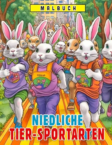 Niedliche Tier-Sportarten: Ein Sport-Malbuch für Kinder - Mach dich bereit zum Spielen und Lernen!