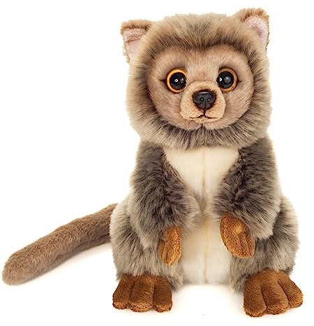 Teddy Hermann 92342 Mausmaki sitzend 21 cm, Sonderedition Teddy Hermann erklärt, Kuscheltier, Plüschtier mit recycelter Füllung