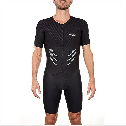 FFFF & OLFEH Triathlon Tri Costume, Trifonction Hommes sans Manches Combinaison Triathlon, Respirant SéChage Rapide Ensemble Body pour Le Cyclisme de Sport en Plein Air (TYPE7,M)