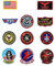 11 Stück Top Gun Aufnäher zum Aufbügeln Air Force Navy Army Patches Bestickte Aufnäher Kinder Flagge Maverick Patch für Jeans Jacke Kleidung Taschen Mützen