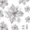 WUBAYI 12Pcs Christmas Tree Flowers Decor with 12 Stems & Clips, Christmas Glitter Artificial Poinsettia Flowers for Xmas Tree Wedding New Year Xmas Garland Wreath Decoration(Silver)