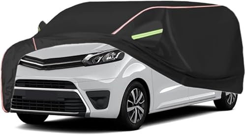 Autoabdeckung Wasserdicht für Toyota Proace Verso/City/City Elektrisch/Elektrisch MPV, Outdoor Auto Abdeckplane Allwetter Wetterfeste Zubehör, Staubdicht Schutz Abdeckung,City-1 Black