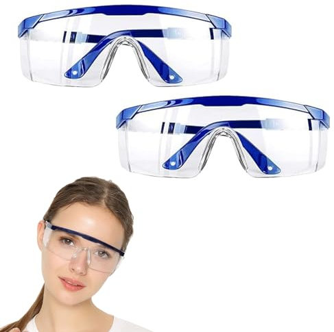 Schutzbrille Schutzbrillen Transparent Arbeitsschutzbrille Augenschutzbrille Augenschutz Schutzbrille Sicherheitsbrillen Laborbrille Anti-Beschlag und kratzbeständigen Schutzbrille für Brillenträger