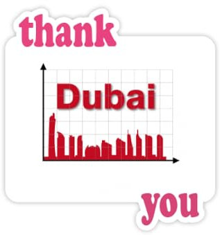 Urban Outline Axis Dubai Thank You Aufkleber Zitat Grateful