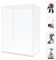 Nynelly Acryl-Vitrine für Lego 76989 43230 21329 10302, verdickte, transparente Acryl-Vitrine für Sammlerstücke, Vitrine für Actionfiguren, Modell, Spielzeug, staubdichte Vitrine (weißer Sockel)