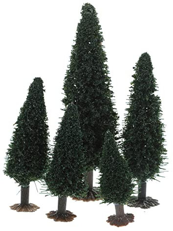 15St kleines Baumlandschaftsmodell Artificial Tree plastikbaum grüne Landschaftslandschaft Landschaftsbaummodelle weihnachtsdeko Sandtisch gefälschter Baum Bäume dekorieren Bahn