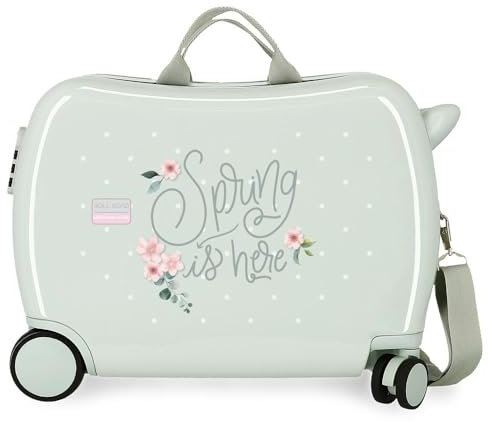 Roll Road Spring is Here Valise de Cabine pour Enfant, fabriquée en ABS, Un matériau résistant et léger, Menthe (Menta), Maleta Infantil, Valise pour Enfant