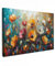 MuchoWow© Wandbilder Groß 120x80 cm XXL Wohnzimmer Wanddeko Schlafzimmer Zimmerdeko Wandgemälde Zimmer Deko auf Wand Dekoration Wall Art Aquarell - Blumen - Kunst - Modern
