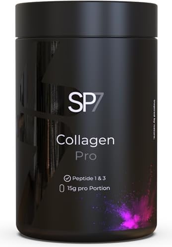 SP7 Premium Collagen Pulver Pro [450g] - Kollagen Hydrolysat Pulver Peptide Typ 1 & 3 für Haut, Haare & Gelenke - Originales Collagen perfekt löslich & geschmacksneutral - Collagen Powder (1er Pack)