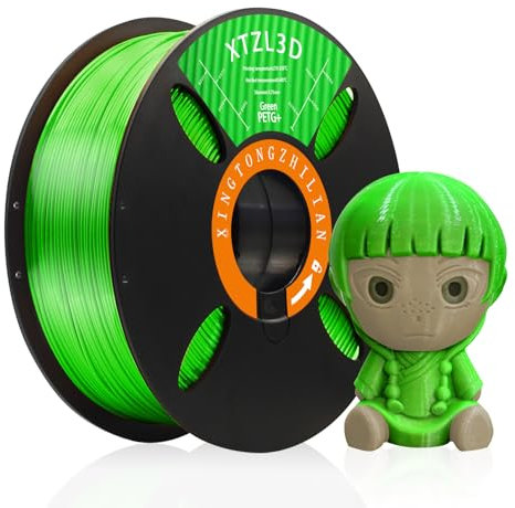 PETG Filament 1.75mm, Speedy Printing Filament, Kompatibel mit den meisten 3D Druckern, Maßgenauigkeit +/- 0.02mm, 1kg Spule (2.2 lbs) PETG +Grün