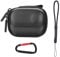 Carrying Case for Insta360 GO 3/GO 3S, PU Hard Shell Lens Cover Protection Small Storage Bag,Mini Travel Portable Bag with Carabiner&Wrist Strap Action Camera Accessories
