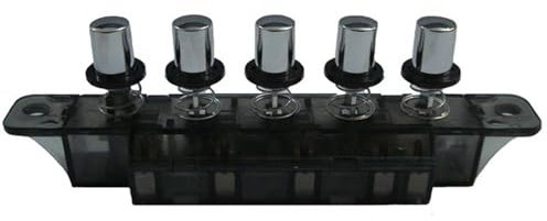 Campana Extractora AC 250 V 4 A, Interruptor De Botón Pulsador Para Campana Extractora De Cocina, Interruptor De Botón Pulsador DeTres Posiciones MQ165, Interruptor De Teclado De 5 Botones Redondos