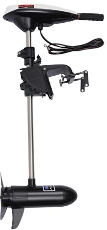 WooDerson Moteur hors-bord électrique 12 V, 5 vitesses avec moteur à brosse, poignée de commande télescopique, vitesse maximale 4-5 km, vitesse nominale 1300 tr/min
