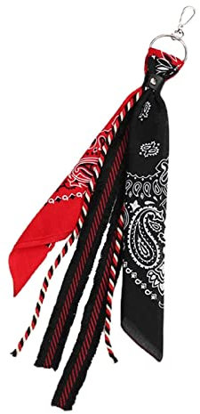 DIMITU Waist Hook Trousers Bandana Kerchief Wallet Chain Rock Punk Ribbon Headscarf Metal Keychain Men Bags Jeans Pants