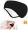 Bandeau pour Dormir et Cache Oreille pour Hommes et Femmes Réduction du Bruit Masque de Nuit Réglable Protection des Oreilles Bandeau Anti Bruit pour Sommeil,Course,Vélo,Voyage