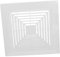 KITANDOVE Bathroom Exhaust Vent Cover Air Vent Cover Plate for Ceiling Fan Wall-mounted Square Exhaust Fan Grille Easy Install