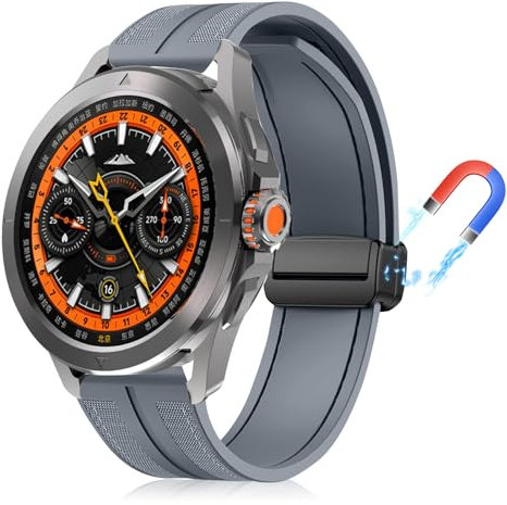 PaceBid Bracelet de montre 22mm en silicone tressé pour Xiaomi Redmi Watch 5 Active/5 Lite/S4 Sport/S3/S1 Pro/S1 Active/S1, S2 Pro/Mi Watch - Cendre