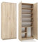 Mehrzweckschrank Aktenschrank mit 2 Türen und 8 Fächern Bücherregal Büroschrank Haushaltsschrank 180x74x35cm (Sonoma)