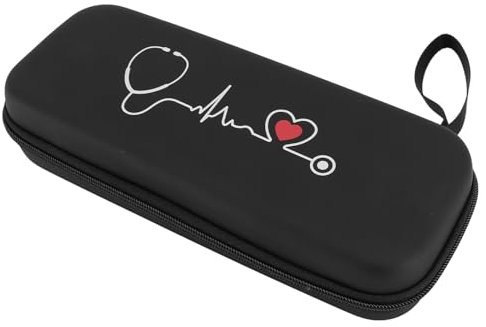 Hard Black Stethoscope Case Mit Mesh -Tasche FüR Littmann Classic III, Lightweight II S.E., Ideale KrankenschwesterzubehöR FüR Die Arbeit