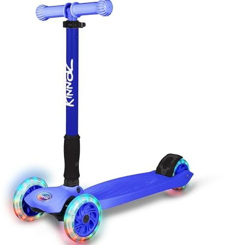 kinnaz Two, Roller für Kinder ab 5 Jahre, faltbar, stufenlos Höhe einstellbar, LED Räder, Ersatzteilservice, Kinderroller, Scooter, 6 7 8 9 Jahre, Schulkind, Junge Mädchen, Hamburg Händler