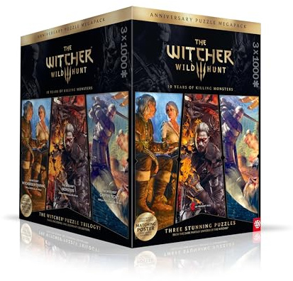 Puzzle The Witcher - The Witcher 3: Wild Hunt 10 Years of Killing Monsters Puzzle Trilogy