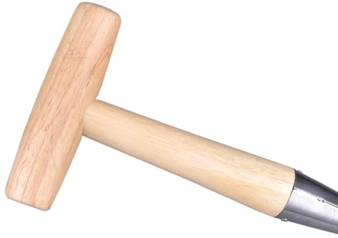 JOINPAYA Widger Gartengerät Holzfarben Pflanzlochbohrer für Setzlinge und Umpflanzen Ergonomisch Handlich Langlebig Gartenzubehör zum Pflanzen und Düngen