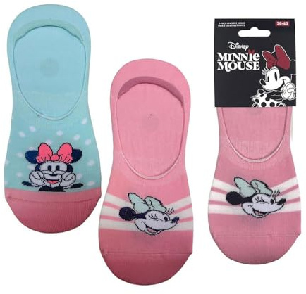 Pinkies Minnie-Socken für Alltag, Sport und Freizeit – Pinkies unsichtbare und bequeme Socken für Sneaker und Mokassins