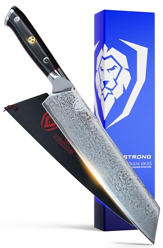 DALSTRONG Chef Knife - Shogun Series - Damascus - Japanese AUS-10V Super Steel -G10 Handle - Sheath (8.5 Kiritsuke Chef Knife)