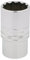 Draper 33865 1/2 Square Drive Hi-Torq 12 Point Deep Socket, 32mm Size, Blue