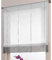 SIMPVALE Raffrollo Gardinen Voile römischen Raffgardinen Schatten Transparent Vorhang für Balkon und Küche (grau, Breite 60cm / Höhe 155cm)