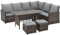 SVITA Monroe Garten-Lounge Set Polyrattan Lounge-Möbel Sitzgruppe Braun