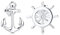 Elli Ohrringe Damen Ohrstecker Steuerrad Anker Maritim in 925 Sterling Silber