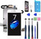 Xlhama Ersatzbildschirm Touchscreen LCD Display kompatibel für iPhone 7 Weiß 4,7'' mit Reparaturwerkzeug, Frontkamera, Proxidationssensor, Lautsprecher