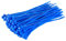 GTSE 100 Pack of Blue Cable Ties, 200mm x 2.5mm Premium Tie Wraps, Nylon Zip Ties