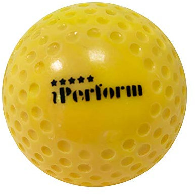 Iperform Feldhockeybälle in Weiß, Gelb und Schwarz erhältlich, Gelb