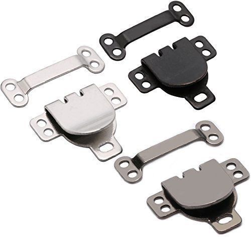 Umsole 3 Colors Sewing Hooks and Eyes Closure for Bra Trousers Skirt Dress and Sewing DIY Craft,30 Set