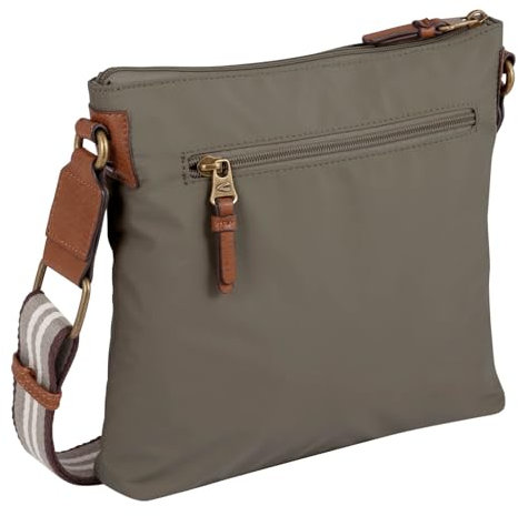 camel active Bari Damen Umhängetasche Crossbody Bag Groß Grün