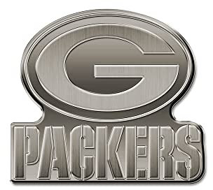 Rico Industries NFL Green Bay Packers Antik Auto Emblem Nickel für Auto/LKW/SUV